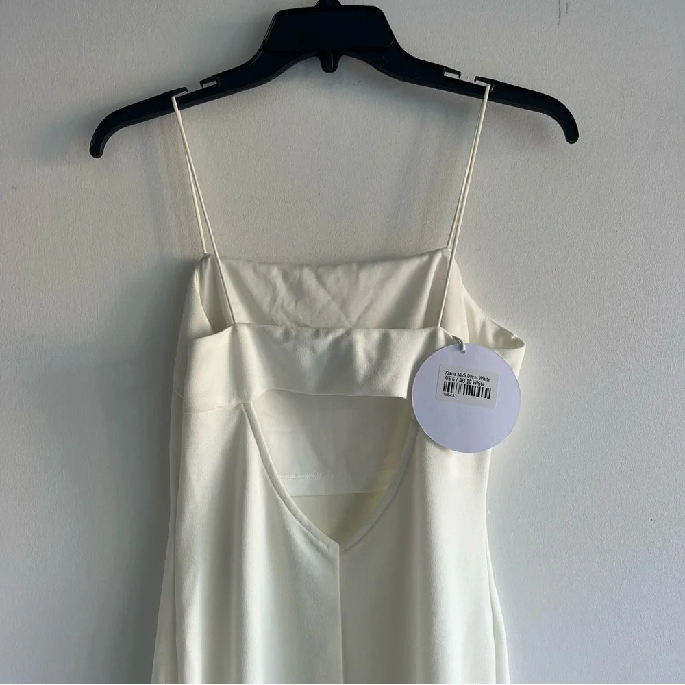 New! Princess Polly White Kiana Midi Dress nwt bodycon 22102 - Picture 7 of 11